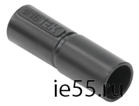 Муфта труба-труба GI16G IEK черный (5 шт/комп)