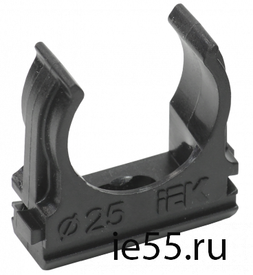 Держатель с защёлкой CF25 IEK черный (10 шт/комп)