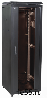 ITK Шкаф сетевой 19" LINEA N 47U 600х600 мм стеклянная передняя дверь черный