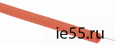 Труба гофр. ПНД d25 с зондом оранжевая (50м) IEK
