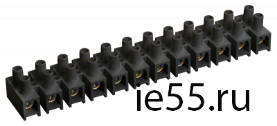 Зажим винтовой ЗВИ-100 н/г 10-25мм2 12пар ИЭК черные