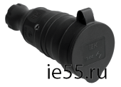 РБп13-1-0м Розетка с защитной крышкой переносная ОМЕГА IP44